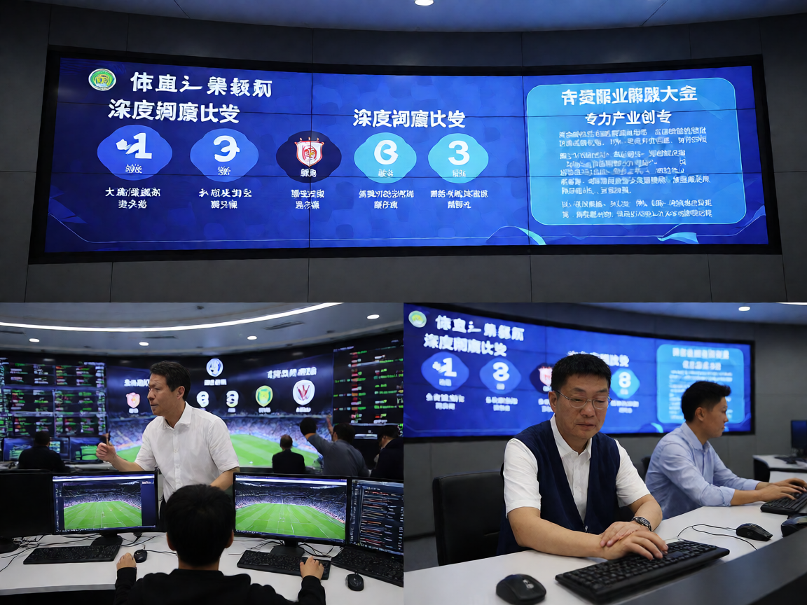 体育数据中心：数据可视化大屏，实时赛事统计图表展示